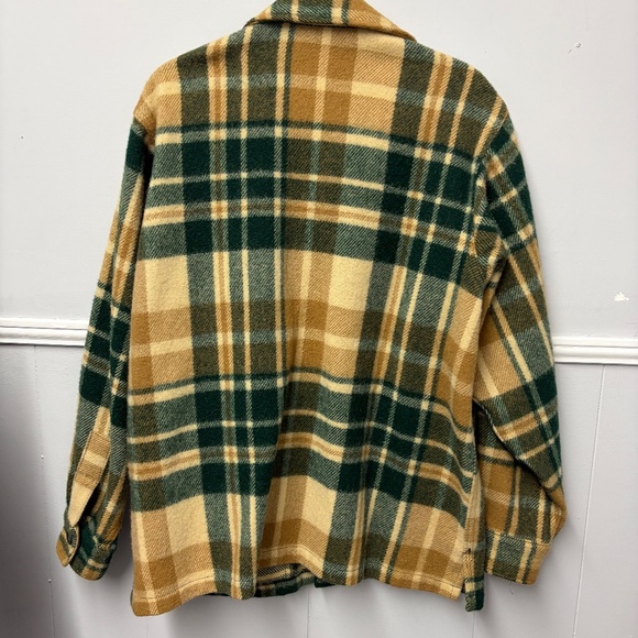 Vintage L.L. Bean Wool Blend Plaid Men's Button Jacket Size Large - Picture 8 of 12
